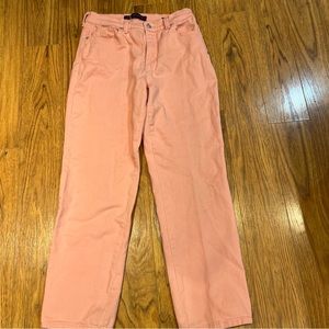 Gloria Vanderbilt Stretch Straight Leg Pink Denim Jeans Size 6 Short High Rise
